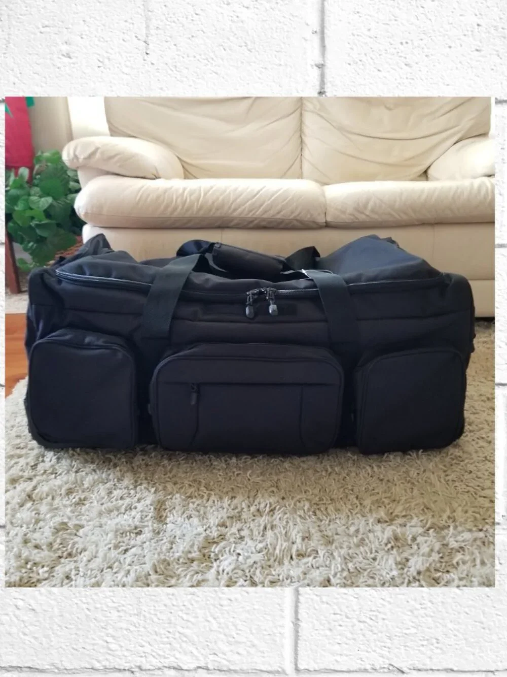 NWT! Tenfly 120L Rolling Duffle Bag for Travel/Sports Heavy-Duty Water-Repellant